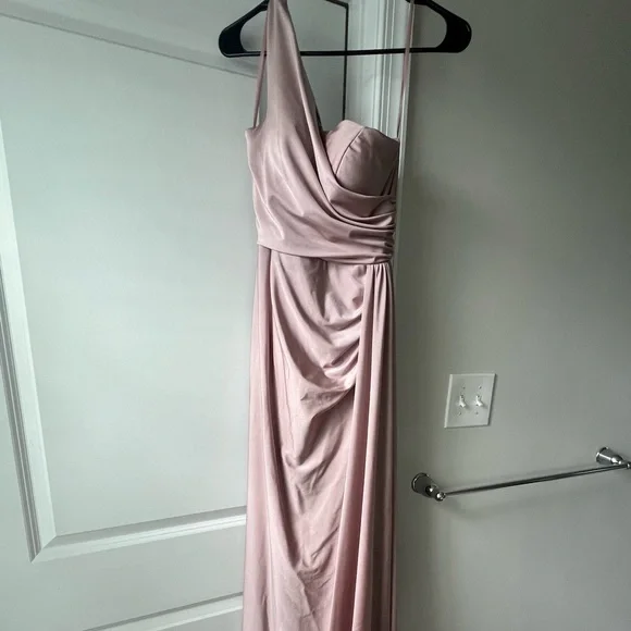 Portia and Scarlett | Dresses | Portia And Scarlett Ps632 Dress Bridesmaid  Mauve Color Hemmed | Poshmark